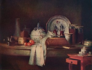Stilleven door Jean Baptiste Simeon Chardin