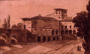 Uitzicht op een Italiaanse stad