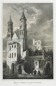 Ruïnes van de abdij van Jumièges door Jean Truchot