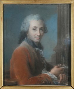 Portret van de architect Jacques Gondouin de Folleville 1737-1818, ca. 1780 door Jean Valade