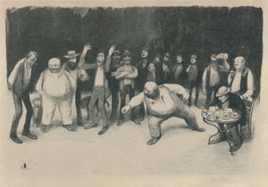 Les Joueurs De Bouchons, 1919 door Jean Veber