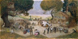 Schets voor Hôtel de Ville de Paris: Fête champêtre, circa 1906 door Jean Veber