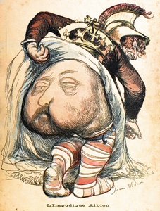 De Immorbid Albion - Edward VII. Cartoon over de Boerenoorlog - L