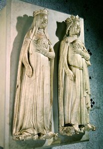 Beeltenissen van Karel IV en Jeanne d