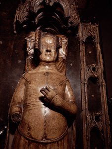 Beeld van Philippa van Henegouwen (albast)