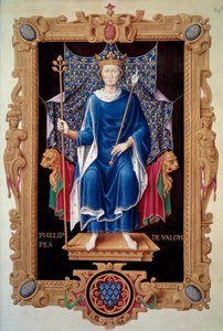 Portret van koning Filips VI van Valois door Jean du Tillet
