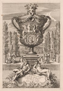 Decoratieve urn, 1600s door Jean le Pautre