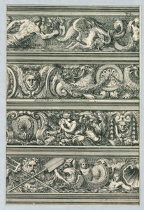 Plaat uit Frises pour les architraves, cornices, et autres ornements d