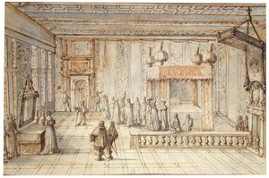 De kamer van koning Lodewijk XIV in Versailles, 1654