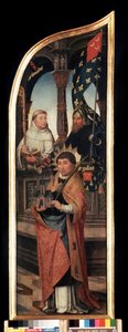 Saint Guillaume van Brussel en Saint Bernard van Clairvaux (detail)