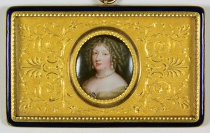 Een dame genaamd Madame De Montespan door Jean the Elder Petitot