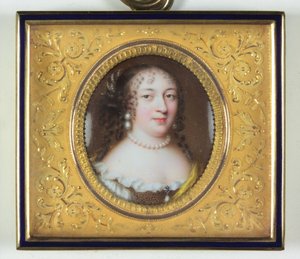 Een dame genaamd Madame de Louvois door Jean the Elder Petitot