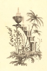 Chinese fontein met trap