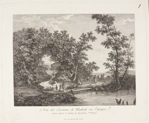 Uitzicht over de omgeving van Madrid (2e Vue des Environs de Madrid en Espagne) door Jeanne Deny