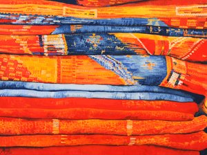 Marokkaanse stoffen 6, 2013 (gouache op papier)