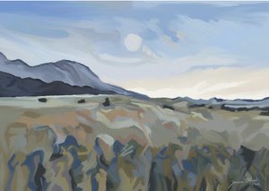 Abstract berglandschap