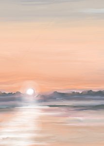 Rustige weerspiegeling bij zonsondergang door Jenna Alheit