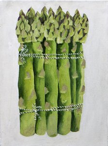 Asperges,2013 (acryl op doek) door Jennifer Abbott