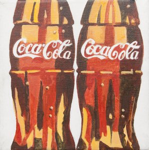 Coca Cola-flessen (acryl)