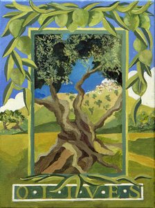 Groene olijven, 2014 (acryl op doek) door Jennifer Abbott