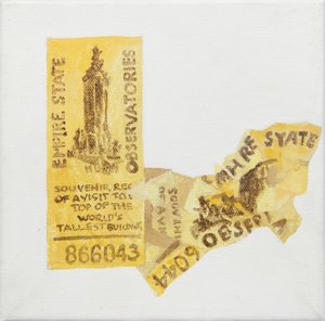 Oud kaartje van Empire State Builidng door Jennifer Abbott