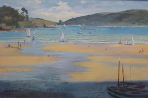 South Sands Beach, Salcombe, 2016 door Jennifer Wright