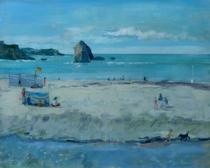 Thurlestone Rock, Devon, 2016 door Jennifer Wright
