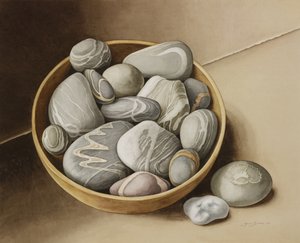 Kom met kiezels, 2005 door Jenny Barron