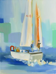 Zeilboot door Jenny Westenhofer