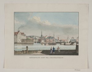 Kopenhagen gezien vanaf Christianshavn door Jens Holm