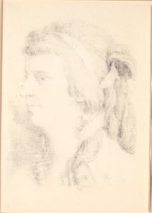 Portret van Henriette Frederikke Moe door Jens Juel