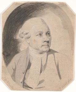 Portret van de dichter F.G. Klopstock (1724-1803) door Jens Juel