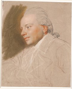 Portret van een jongere heer, onvoltooid door Jens Juel