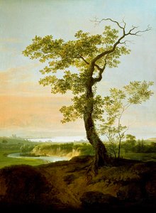 Gezicht op het Meer van Genève bij Veyrier door Jens Juel