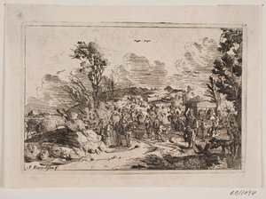 Een landweg in een berggebied