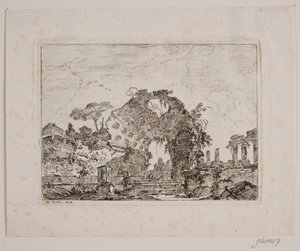 Antieke ruïnes van een tempel