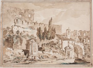 Het interieur van het Colosseum, Rome
