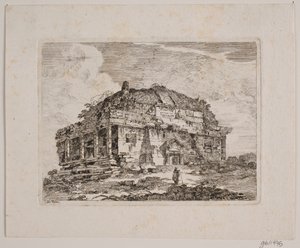 Een antieke tempel door Jens Petersen Lund