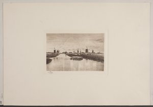 Bij Kinderdijk in Holland door Jensen