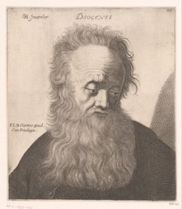 Portret van Diogenes van Sinope (Bustes van filosofen en koningen)