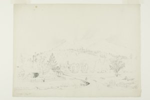 Mist op de bergen door Jervis McEntee