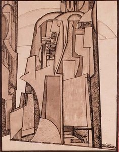 Landschap (c.1914) door Jessica Desmott