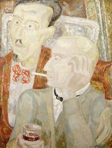 Gesprek in Cagnes, c. 1931 door Jessica Stewart Dismorr