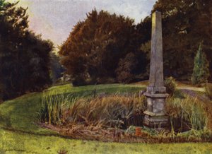 Chiswick House, De Obelisk in de Vijver door Jessie MacGregor