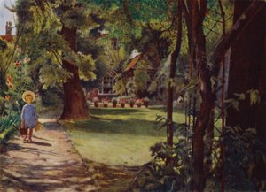 Kelmscott House, De Tuin, kijkend vanaf de Rivier door Jessie MacGregor
