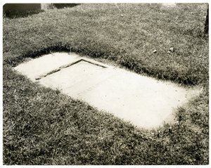 Grafsteen van Charlotte Temple in Trinity Churchyard, New York, VS, ca. 1905-25