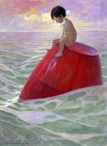 Tom zat lange dagen op de boei door Jessie Willcox Smith