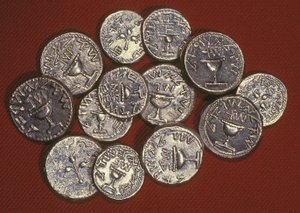 Een schat aan sikkels, Herodiaans Jeruzalem, c.66-70 n.Chr. (zilver)