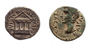 Munten van Herodes Filippus II, c.4 v.Chr. -34 n.Chr. (metaal)