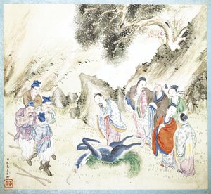 Het leven van Confucius, begin 18e eeuw door Jiao Bingzhen